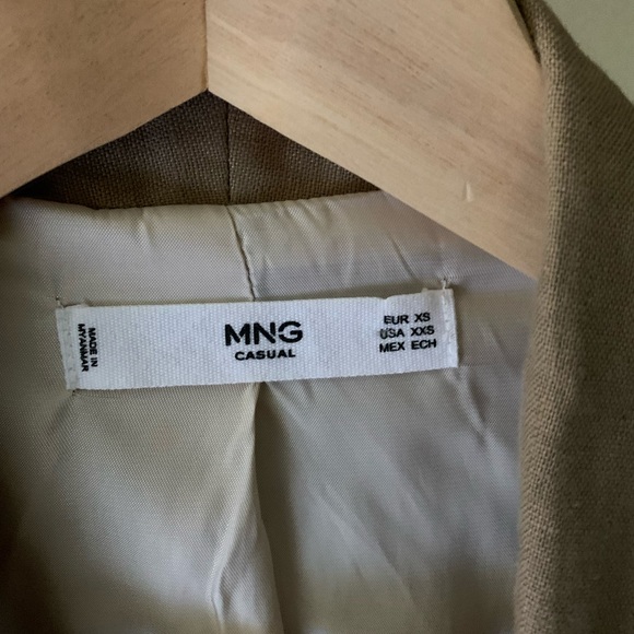 Mango linen blend blazer - Picture 3 of 4